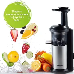 Соковитискач шнековий Panasonic MJ-L500STQ - мініатюра 3