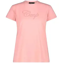 Футболка CMP Women's Stretch Cotton T-Shirt with Logo Peach Pink XS (1097-32D8066P-B504 36)