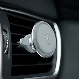 Магнітний автотримач для телефону Baseus Magnetic Air Vent Car Mount SUGX-A0S Сріблястий (5485400704) - мініатюра 6