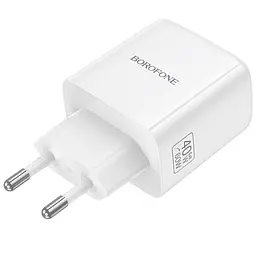 МЗП Borofone BN33 Fuente PD40W (1USB-C) White - мініатюра 3