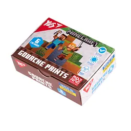 Гуаш Yes Minecraft 6кольор. 20мл 230405 - мініатюра 1