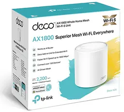 Бездротовий роутер - маршрутизатор TP-Link Deco X20 1-Pack - мініатюра 3