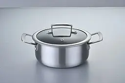 Каструля з кришкою Bohmann BH-4100-20 20 см 2.8 л сріблястий - мініатюра 2