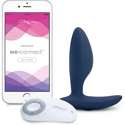 Анальна смарт-вібропробка We-Vibe Ditto Moonlight Blue з пультом ДУ - мініатюра 2
