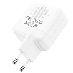 Зарядний пристрій Hoco C110A Lucky 35 W 2 виходи порти USB-C - мініатюра 4