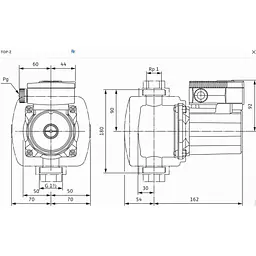 Циркуляційний насос Wilo TOP-Z 25/6 EM (2045521) - мініатюра 2