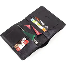 Чоловіче шкіряне портмоне GRANDE PELLE 11х14.5х2 см acs0029368 - мініатюра 5
