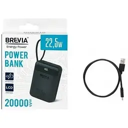 Акумулятор портативний Brevia 20000mAh 22.5W Type-C+Lightning 45222 - мініатюра 4