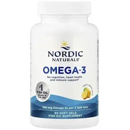 Вітамінно-мінеральний комплекс Nordic Naturals Омега-3, 690 мг на порцію, смак лимона, Omega-3, 60 гелевих кап (NOR-01760) - мініатюра 3