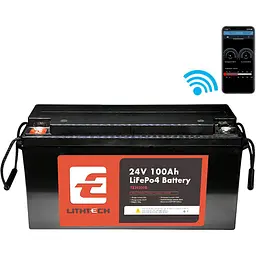 Акумулятор Lithtech LiFePO4 24V (25.6V/100Ah/2560Wh) (TE24100B) [157973] - мініатюра 4