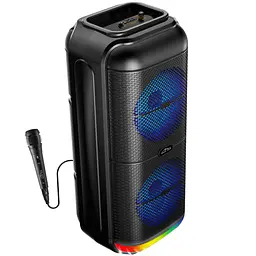Акустична система 1.0 Media-Tech 50W, Bluetooth/FM/MP3/AUX/SD/USB/КАРАОКЕ/LED, чорна - мініатюра 6