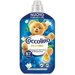 Кондиціонер для білизни Coccolino Perfume Польові дзвіночки та бергамот 1827 мл 87 циклів прання