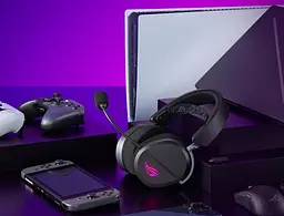 Навушники Asus гарнітура повнорозмірна ігрова ROG Pelta (90YH0410-BHUA00) чорна - мініатюра 7