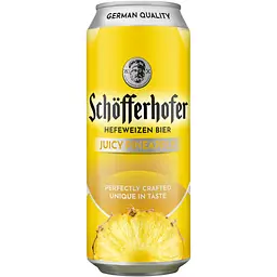 Суміш пива із соком Schofferhofer Juicy Pineapple Hefeweizen світле нефільтроване 2.5 % 0.5 л