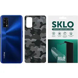 Захисна плівка SKLO Back (тил) Camo для Realme 8 Сірий / Army Gray