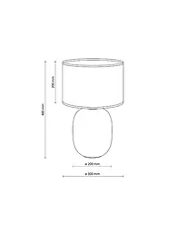 Настільна лампа TK Lighting 5987 Melody E27 1x15W IP20 - мініатюра 3