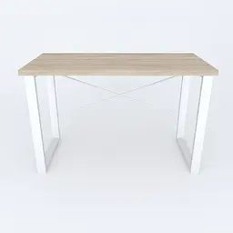 Письмовий стіл Ferrum-decor Драйв 750x1400x600 Білий метал ДСП Дуб Сонома 32 мм (FRD-103355) - мініатюра 4