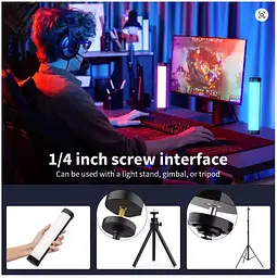 Світлодіодний світильник - підсвітка геймерська Luxceo V8 Portable RGB Video Light Gamer Lamp акб 2000mAh - мініатюра 9