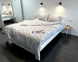 Постільна білизна LARA бязь d11266s Ромб Light Gray сімейна - мініатюра 4