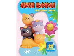 Розмальовка Jumbi 20 наліпок А4: Cute Kawai