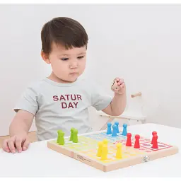 Настільна гра Лудо New Classic Toys, дерев'яна коробка-дошка - мініатюра 5