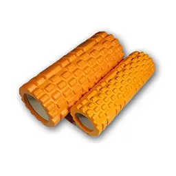 Масажний ролик EasyFit Grid Roller Double 33 см Помаранчевий - мініатюра 2