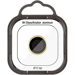 Захисне скло Metal Classic на камеру (у упак.) для Apple iPhone 17 Air (6.5) Золотий / Light Gold - мініатюра 2