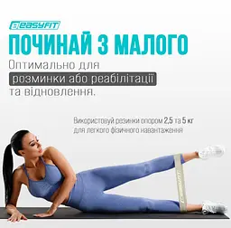 Резинки для фітнесу EasyFit MonoBand набір 5 шт (EF-1813-GY) - мініатюра 10