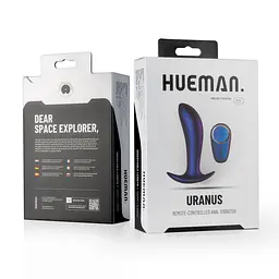 Анальна пробка Hueman Uranus Remote-Controlled 12 см (фіолетовий) - мініатюра 2