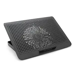 Охолоджувальна підставка для ноутбука 15.6 дюйма Ice Coorel A-18 2xUSB Black - мініатюра 1