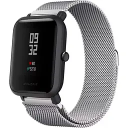 Універсальний ремінець DK Milanes Design Band для Amazfit Bip 20mm Silver [41795] - мініатюра 3