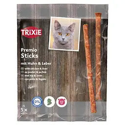 Ласощі для котів Trixie PREMIO Quadro-Sticks домашня птиця 5 шт.