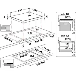 Індукційна варильна поверхня Whirlpool WLB4060CPNE [138084] - мініатюра 4