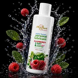 Лубрикант MyLove Aroma Series IntimMassage 2in1 Raspberry Mint, 300 мл - мініатюра 2