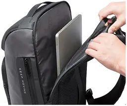 Рюкзак міський Bange BG-7078 30л ранець з відсіком для ноутбука до 15.6'' USB-роз'єм Gray (19377) - мініатюра 7