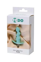 Анальна пробка ToDo Anal Vibro Plug Bland 12 см (бірюзовий) - мініатюра 8