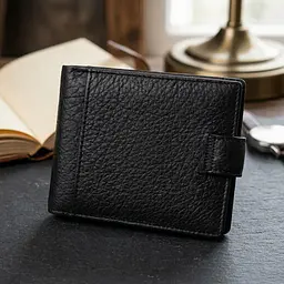 Чоловічий гаманець зручного розміру ST Leather 22471 чорний - мініатюра 4