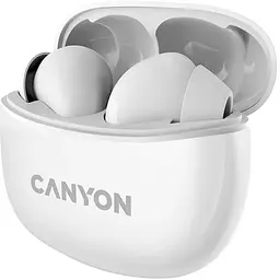 Навушники Canyon TWS-5 White CNS-TWS5W - мініатюра 2