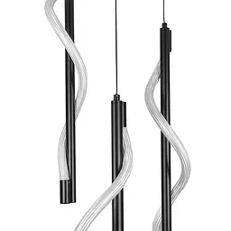 Підвісний світильник LED Levistella 7813026-3 BK, 30W, чорний, сучасний стиль - мініатюра 2
