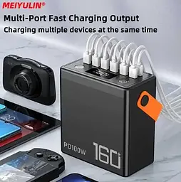 Універсальна зарядна батарея Power Bank PD100W 160000mah 592Wh 100W - мініатюра 5