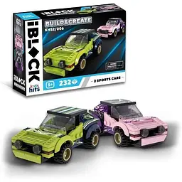 Іграшка конструктор iBlock Мегакари Kids hits KH52/006 210 деталей (6907057549121)