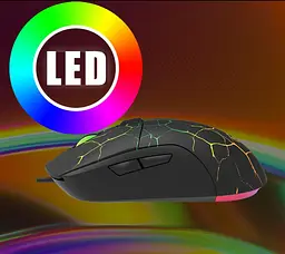 Мишка дротова ігрова XTRIKE ME MEETION MT-M930A на 3200DPI 5 клавіш з RGB підсвіткою - мініатюра 3