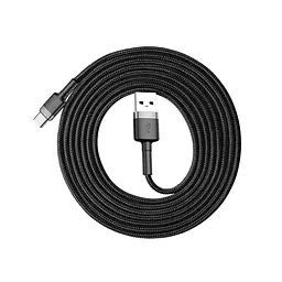 Кабель Baseus Cafule USB to USB-C 3m Grey/Black (CATKLF-UG1) [82110] - мініатюра 3