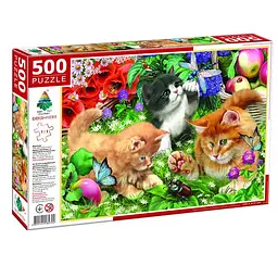 Пазл дитячий Енергія Плюс Кошенята та Жучки 500 ел. (IP-177-P-1195)