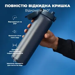 Пляшка для води металева вакуумна ION8 920 мл Vacuum Insulated Ash Navy (I8TS1000ANAVY) - мініатюра 4