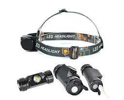Налобний ліхтар Boruit RJ-020 350 Lm + Panasonic 3400 маг - мініатюра 7