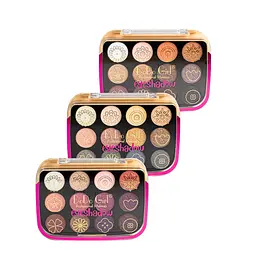 Палітра тіней для повік матові та перламутрові DoDo Professional Makeup 12 відтінків