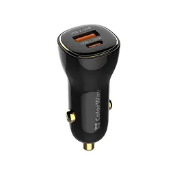 Автомобільний зарядний пристрій ColorWay Power Delivery Port PPS USB (USB-A + USB-C, 60W) Black (CW-CHA046PD-BK) - мініатюра 4