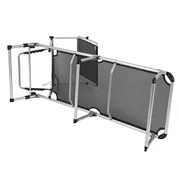Ліжко розкладне Bo-Camp Sun Lounger With Sunscreen 5 Positions Black (1304460) - мініатюра 6