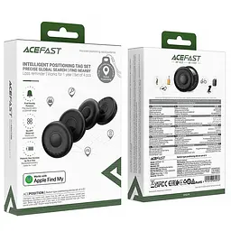 Трекер Acefast S1 Findy 230 mAh (4ps) Black - мініатюра 6